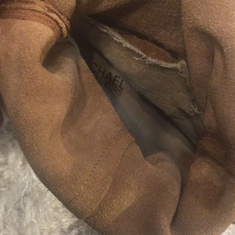 GUC MK Tan Tall Suede Slouch Boots, 10M - Picture 9 of 12
